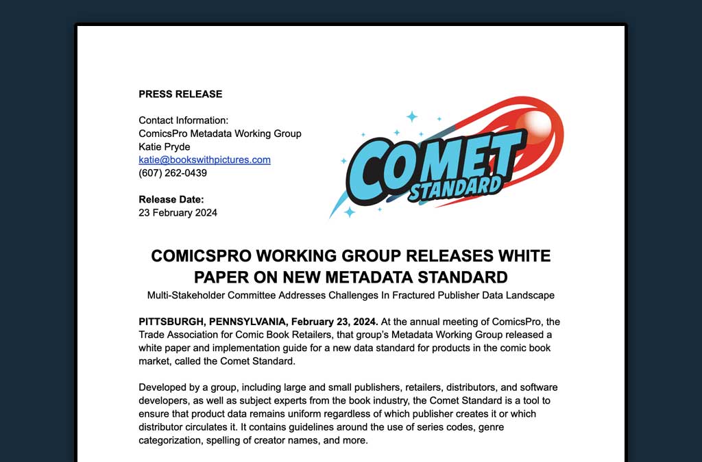 COMET Standard Press Release